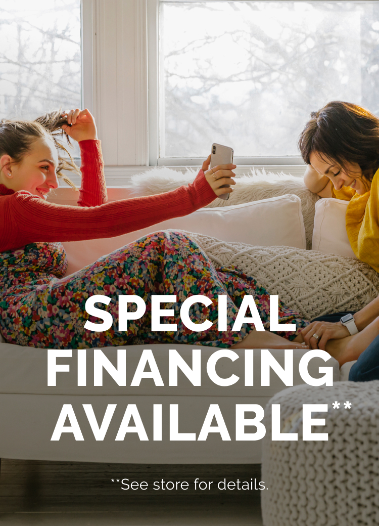 Special Financing Available, couple sitting on new floors